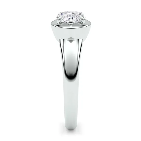 Marquise Bezel Illusion Solitaire Ring