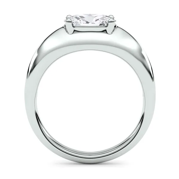Elongated Cushion Elara East-West Solitaire Ring