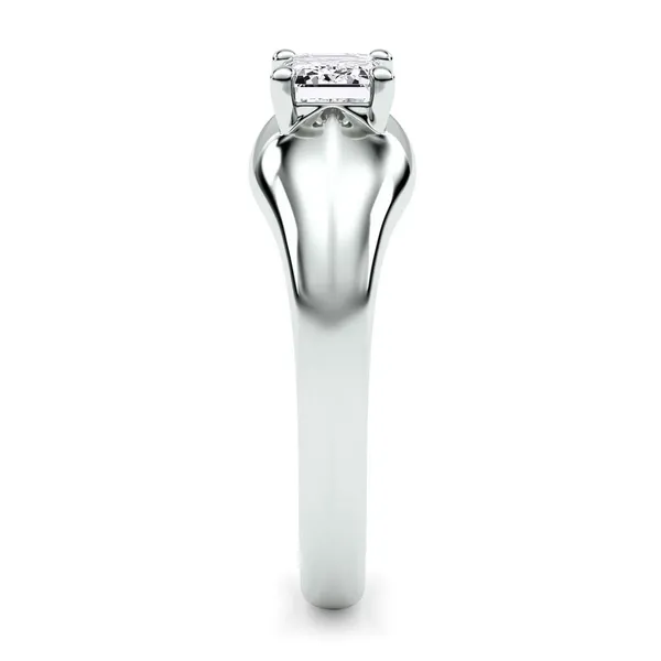 Emerald Elara East-West Solitaire Ring