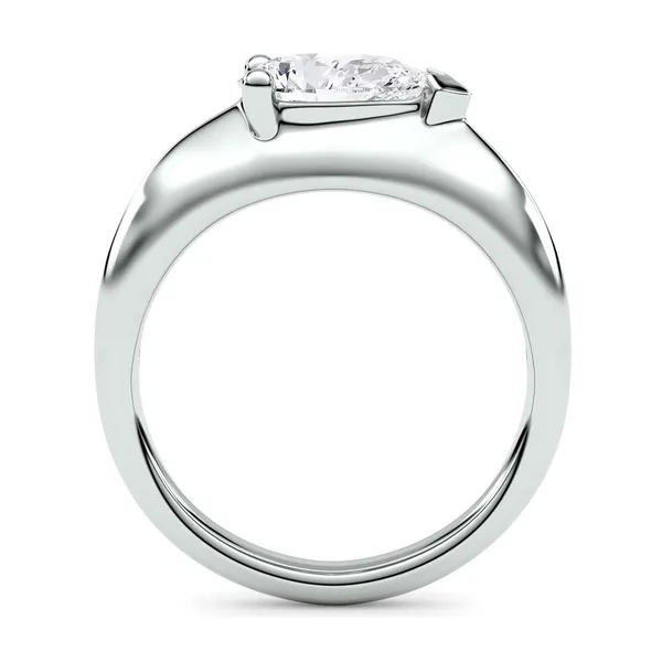 Pear Elara East-West Solitaire Ring