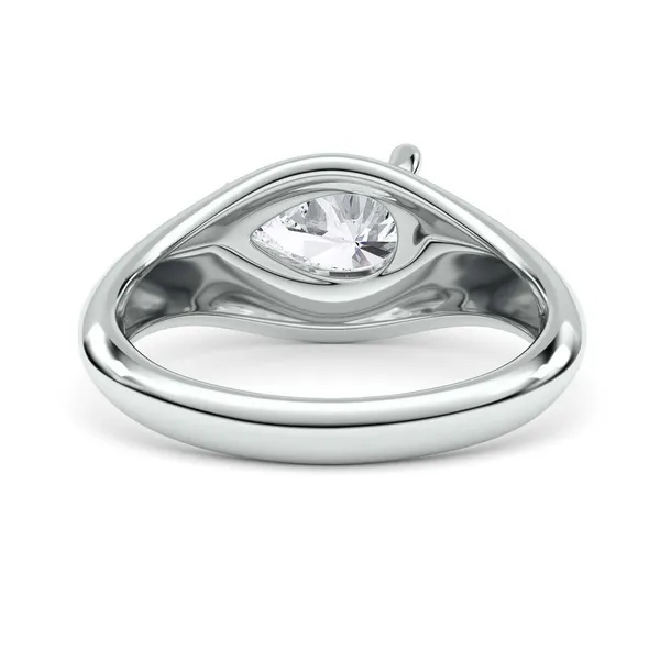 Pear Elara East-West Solitaire Ring