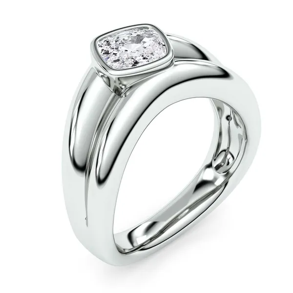 Elongated Cushion Tidal Fashion Ring