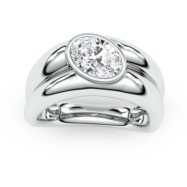 Oval Tidal Fashion Ring