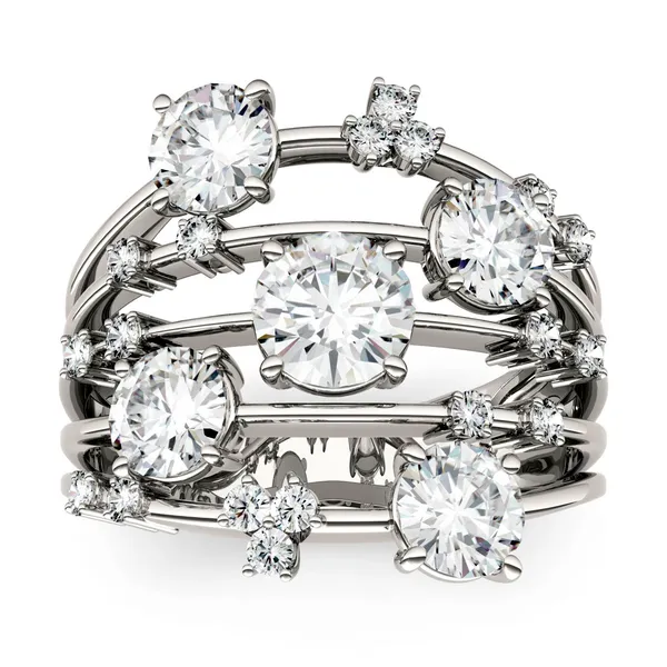 3.15 CTW DEW Moissanite Fashion Galaxy Ring
