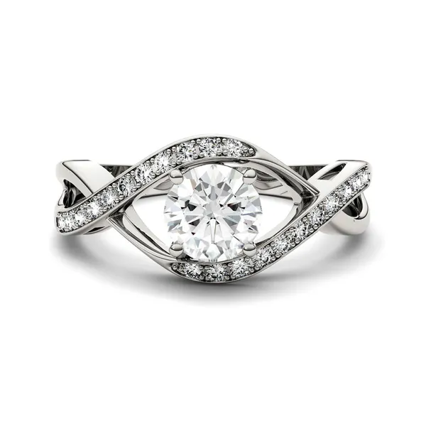 1.02 CTW Moissanite Engagement Ring