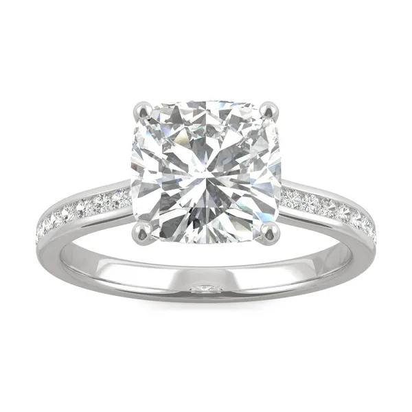 2.58 CTW DEW Cushion Moissanite Engagement Ring