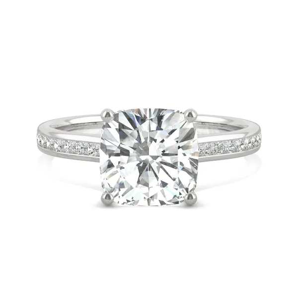 2.58 CTW DEW Cushion Moissanite Engagement Ring