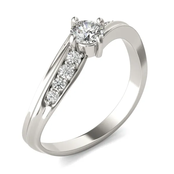 0.39 CTW Round Caydia Lab Grown Diamond Petite Swirl Ring