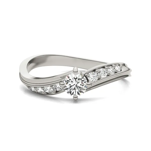 0.39 CTW Round Caydia Lab Grown Diamond Petite Swirl Ring