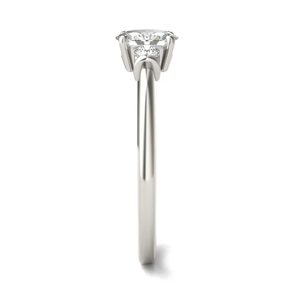 0.60 CTW Oval Caydia Lab Grown Diamond Petite Three-Stone Ring