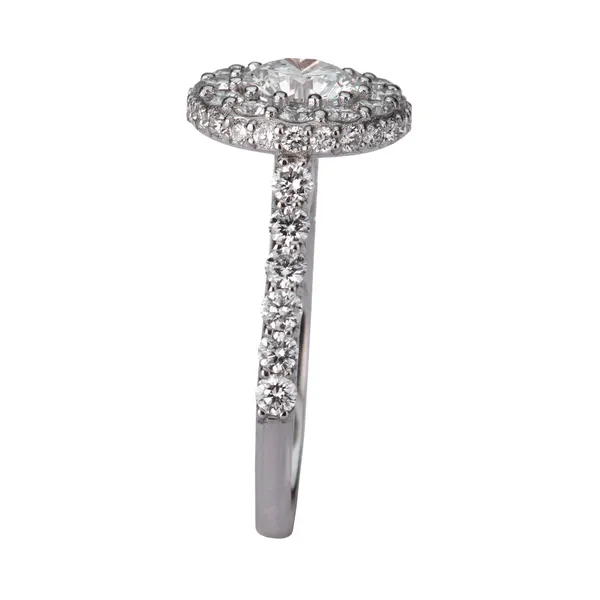 2.72 CTW Round Cathedral Double Halo Engagement Ring