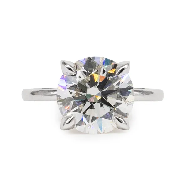 5.0 CTW Round Caydia Lab Grown Diamond Solitaire Engagement Ring