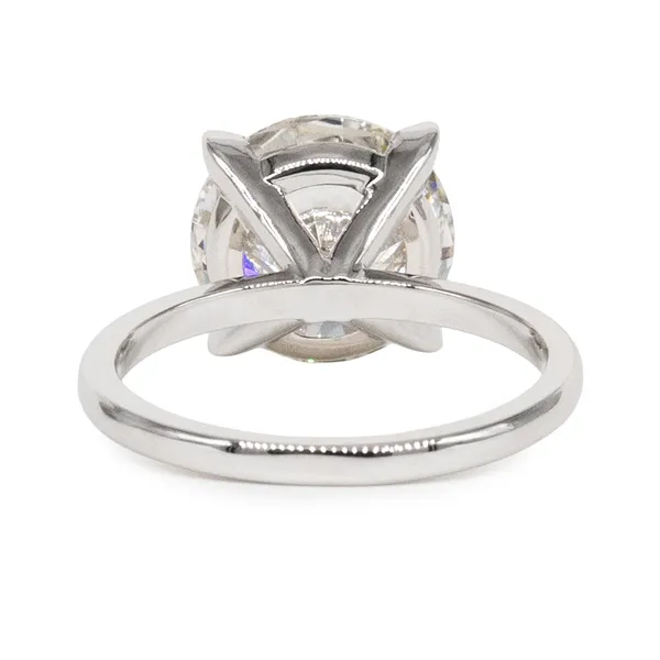 5.0 CTW Round Caydia Lab Grown Diamond Solitaire Engagement Ring
