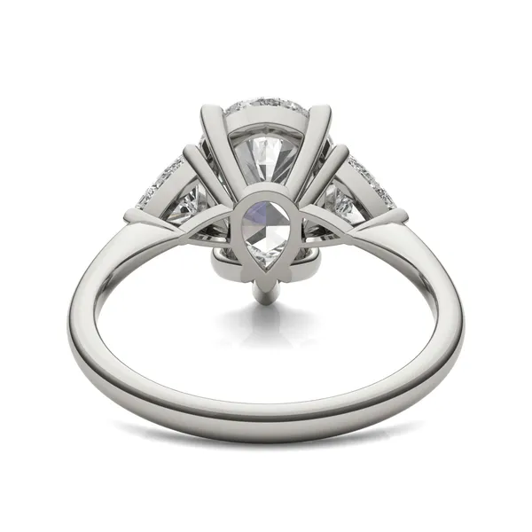 3.50 CTW Pear Caydia Lab Grown Diamond Three-Stone Ring
