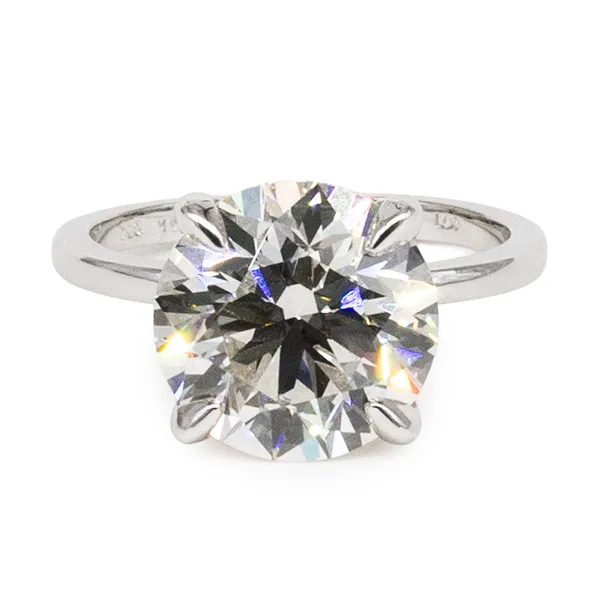 6.0 CTW Round Caydia Lab Grown Diamond Solitaire Engagement Ring