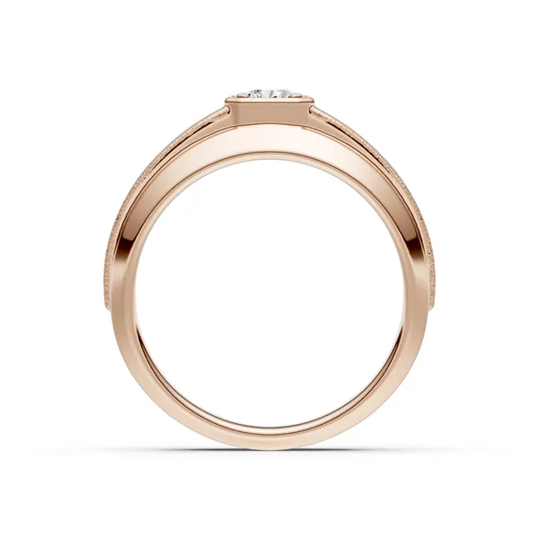 Cushion Hero Signature Solitaire Men's Wedding Ring
