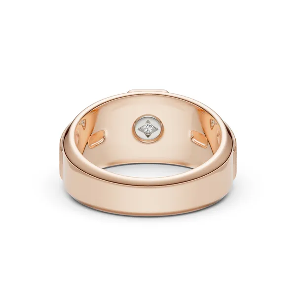 Cushion Hero Signature Solitaire Men's Wedding Ring