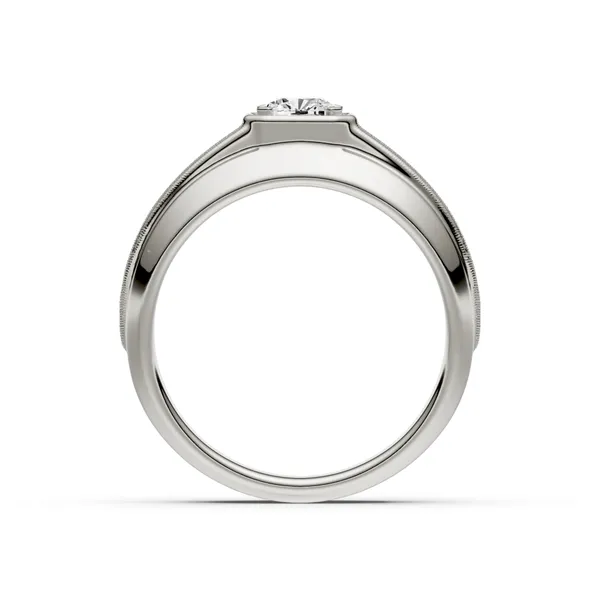 Cushion Hero Signature Solitaire Men's Wedding Ring
