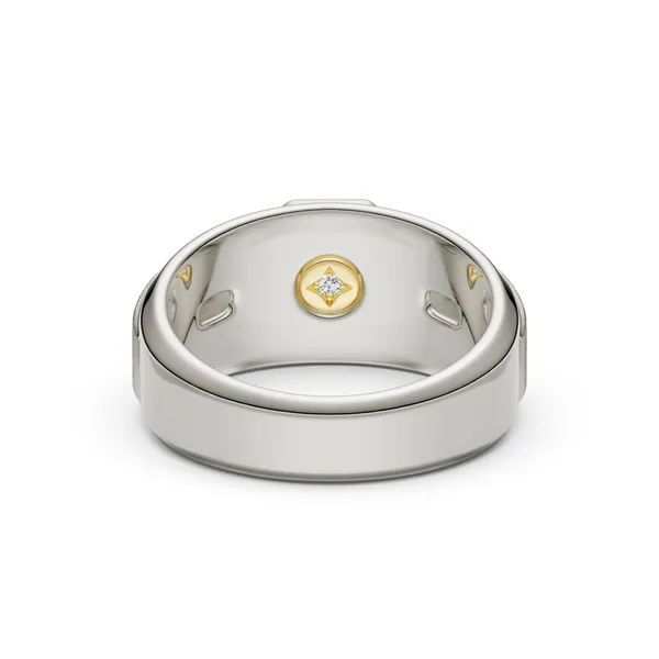 Cushion Hero Signature Solitaire Men's Wedding Ring