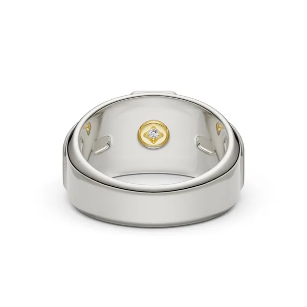 Cushion Hero Signature Solitaire Men's Wedding Ring