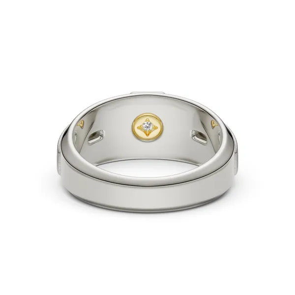 Cushion Hero Signature Solitaire Men's Wedding Ring