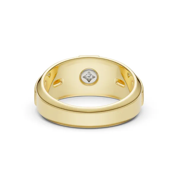 Cushion Hero Signature Solitaire Men's Wedding Ring