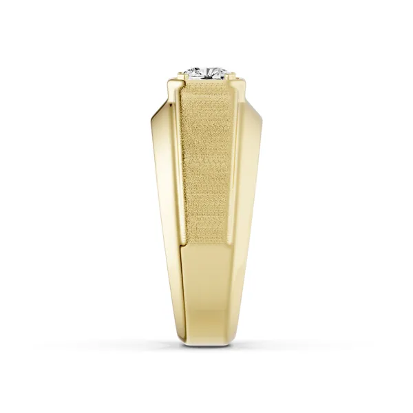Cushion Hero Signature Solitaire Men's Wedding Ring