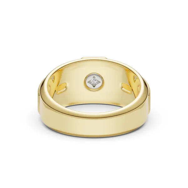 Cushion Hero Signature Solitaire Men's Wedding Ring