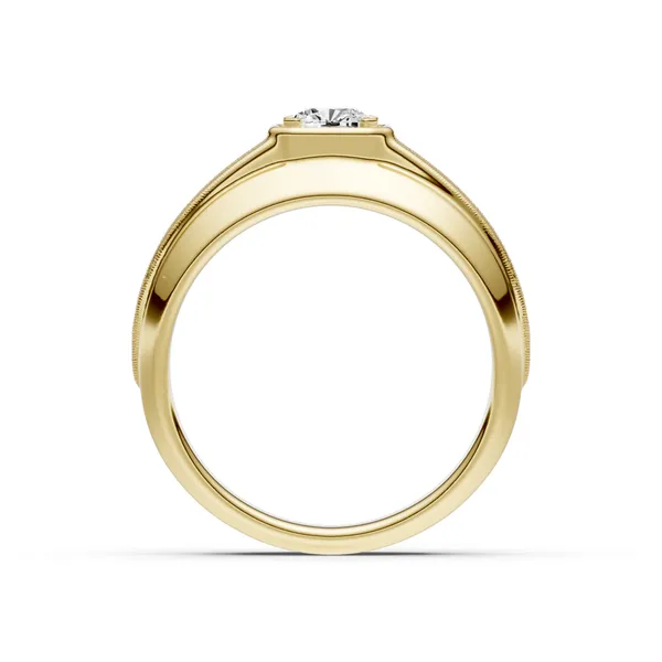 Cushion Hero Signature Solitaire Men's Wedding Ring