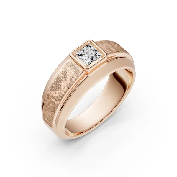 Princess Hero Signature Solitaire Men's Wedding Ring