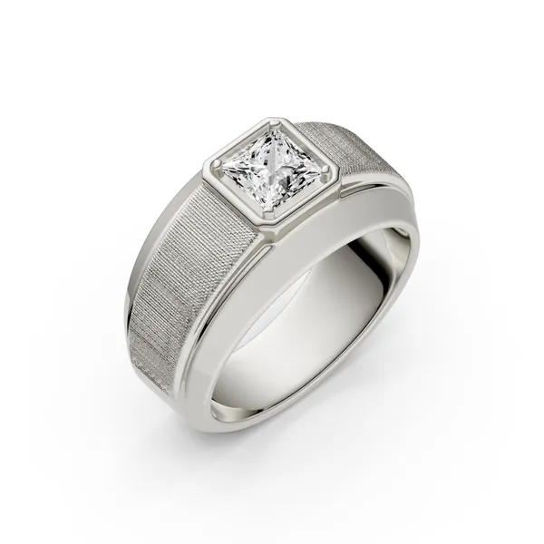 Princess Hero Signature Solitaire Men's Wedding Ring