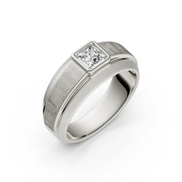 Princess Hero Signature Solitaire Men's Wedding Ring