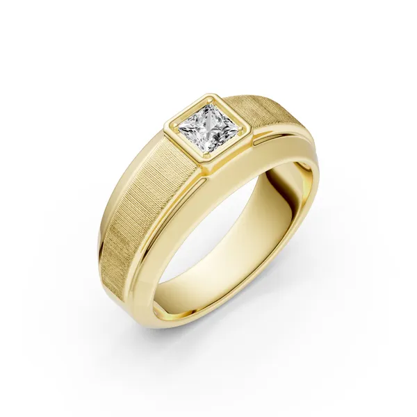 Princess Hero Signature Solitaire Men's Wedding Ring