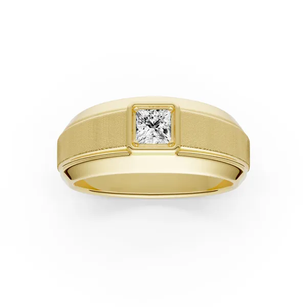 Princess Hero Signature Solitaire Men's Wedding Ring
