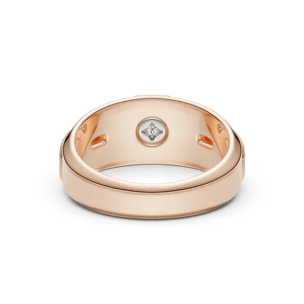 Round Brilliant Hero Signature Solitaire Men's Wedding Ring