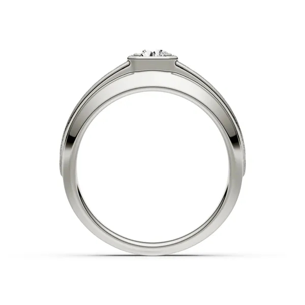 Round Brilliant Hero Signature Solitaire Men's Wedding Ring