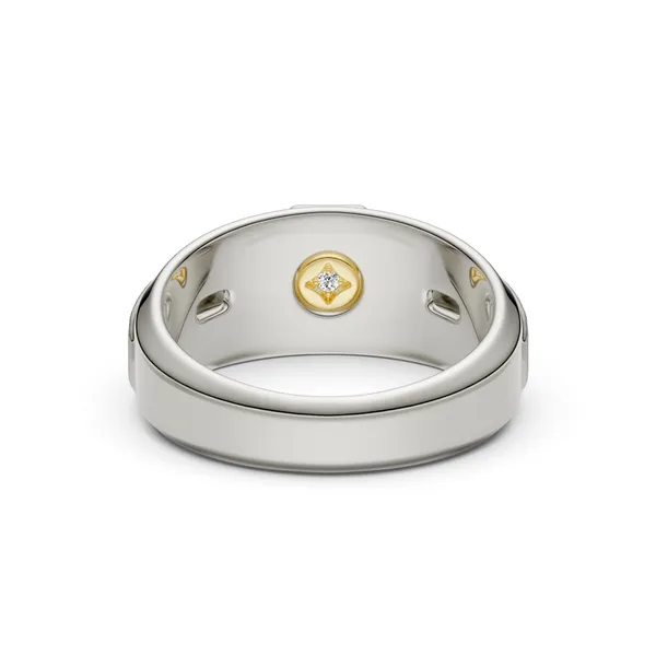 Round Brilliant Hero Signature Solitaire Men's Wedding Ring