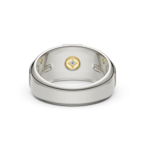 Round Brilliant Hero Signature Solitaire Men's Wedding Ring