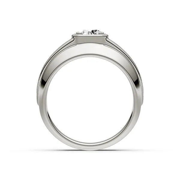 Round Brilliant Hero Signature Solitaire Men's Wedding Ring
