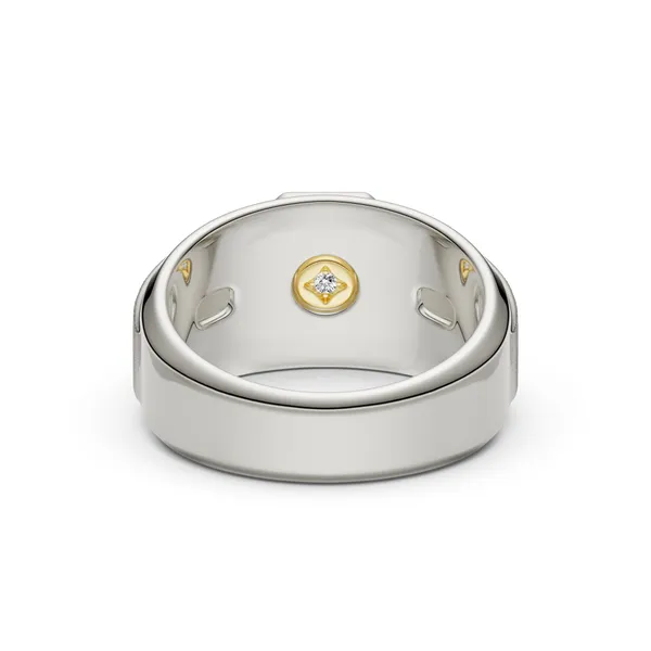 Round Brilliant Hero Signature Solitaire Men's Wedding Ring