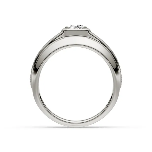 Round Brilliant Hero Signature Solitaire Men's Wedding Ring