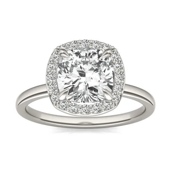Cushion Custom Halo Classic Engagement Ring