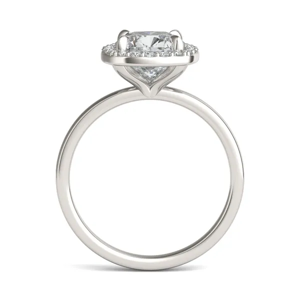 Cushion Custom Halo Classic Engagement Ring