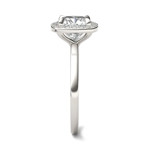 Cushion Custom Halo Classic Engagement Ring