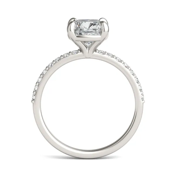 Cushion Custom Martini 1/2 Eternity Engagement Ring