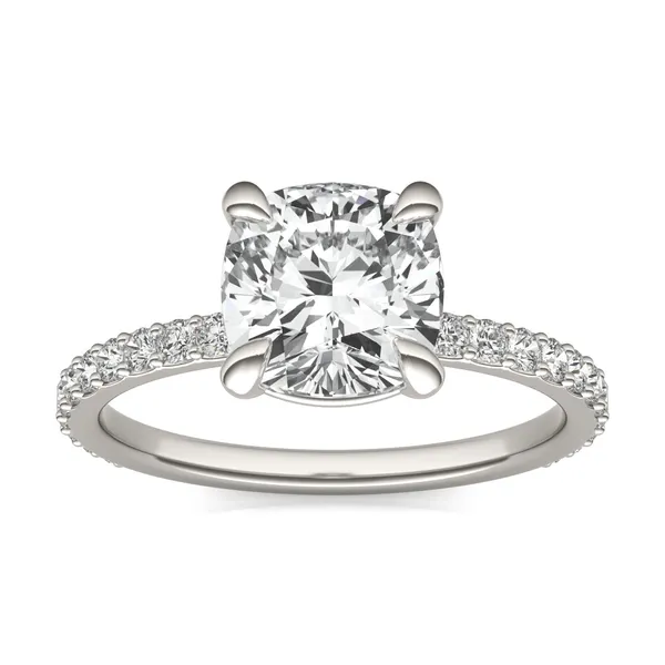 Cushion Custom Martini 3/4 Eternity Engagement Ring