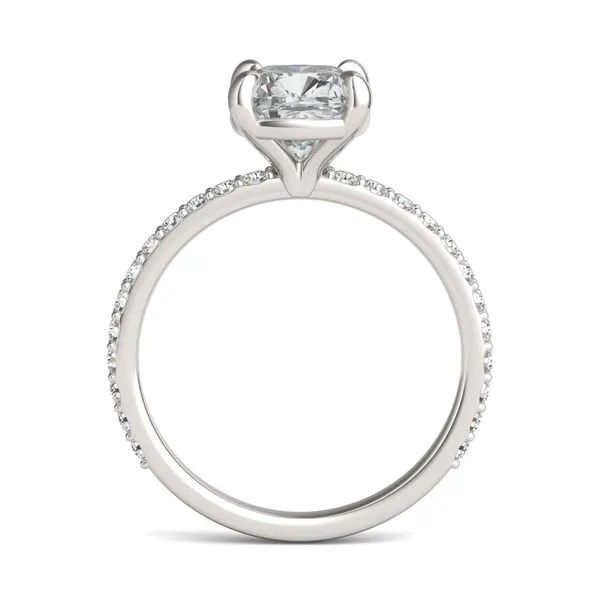 Cushion Custom Martini 3/4 Eternity Engagement Ring