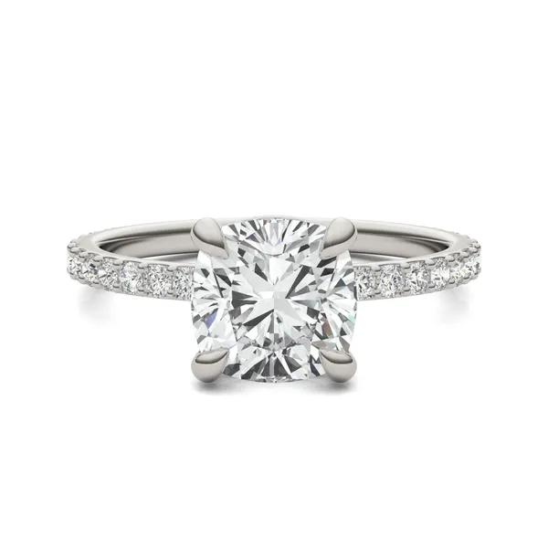 Cushion Custom Martini 3/4 Eternity Engagement Ring