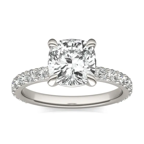Cushion Custom Martini Bold 3/4 Eternity Engagement Ring