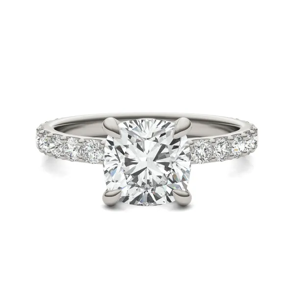 Cushion Custom Martini Bold 3/4 Eternity Engagement Ring